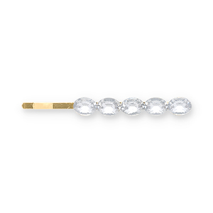 Accessori per capelli fermaglio per capelli con strass oro-trasparente
