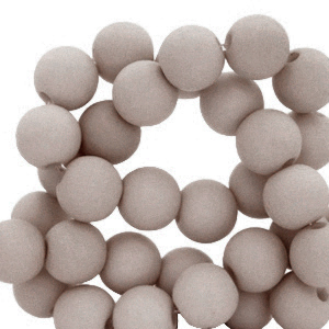 Perline in acrilico 6 mm grigio costa