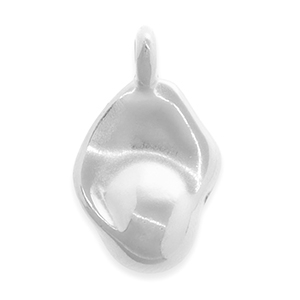 Ciondoli di metallo DQ irregolare argento antico (privo di nichel)