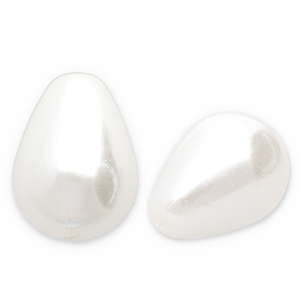 Imitazione di perle d'acqua dolce goccia bianco