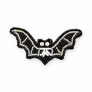 Broches pipistrello nero