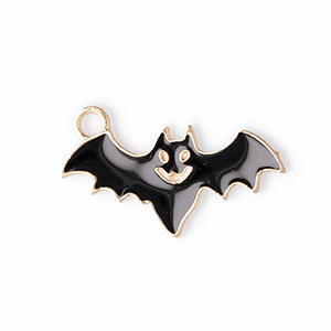 Ciondoli di metallo pipistrello nero-oro