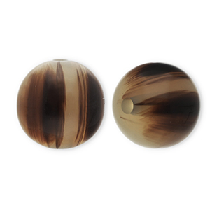 Perline in resina 12mm beige sabbia-marrone