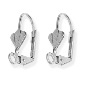 Componenti in acciaio inossidabile monachelle tonde chiuse a molla conchiglia con anellino argento