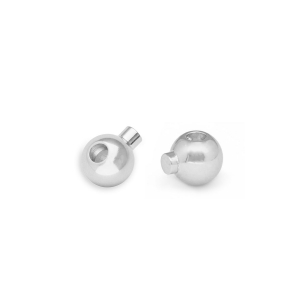 Componenti di metallo DQ Eco-brass&reg; schiaccini tonda argento antico (privo di nichel)