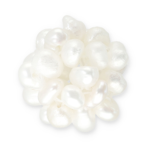 Perle di acqua dolce in stile grappolo bianco naturale