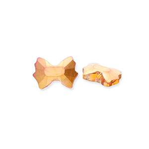 Perline sfaccettate fashion fiocco arancio fiamma-rivestimento AB