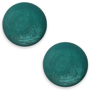 Cabochon Polaris Elements 20 mm classico Jais verde scuro