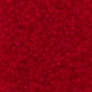 Rocailles Miyuki 11/0 Transparent matte ruby red 11-141F