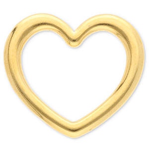 Componenti in acciaio inossidabile distanziatore cuore oro