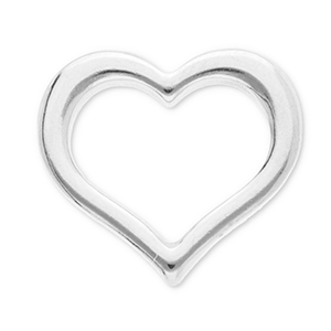Componenti in acciaio inossidabile distanziatore cuore argento
