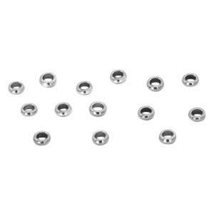 Perline in acciaio inossidabile 2.5mm argento