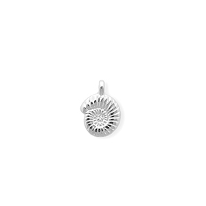 Ciondoli di metallo DQ&reg; conchiglia argento antico (privo di nichel)