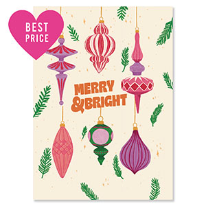 BY31&reg; Espositori bigiotteria in cartoncino "Merry & Bright" biancastro-rosa-viola-verde scuro