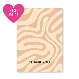 Espositori bigiotteria in cartoncino "Thank you" beige-marrone