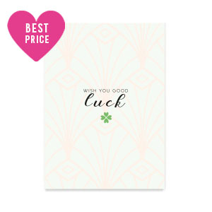 Espositori bigiotteria in cartoncino "Wish you good luck" blu pallido