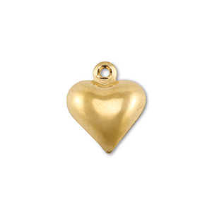 Ciondoli in acciaio inossidabile cuore oro