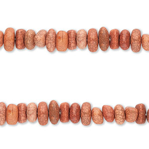 Perline di ceramica a forma di ciottolo terracotta