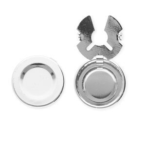 Copri bottoni in ottone Eco-brass&reg; argento
