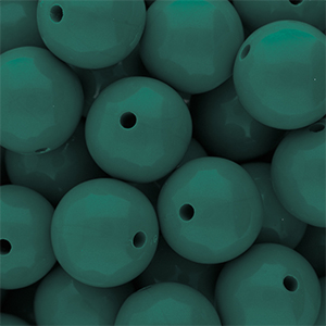 DQ Perline in acrilico 16 mm lucido Mediterranea green 19-4517 TCX