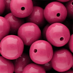 DQ Perline in acrilico 16 mm lucido Rose violet 17-2624 TCX