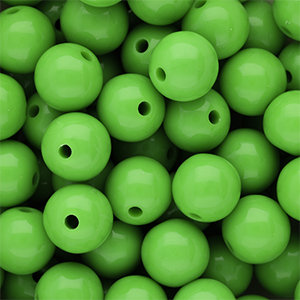 DQ Perline in acrilico 14 mm lucido Vibrant green 16-6339 TCX