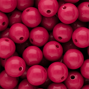 DQ Perline in acrilico 14 mm lucido Fuchsia 17-2031 TCX