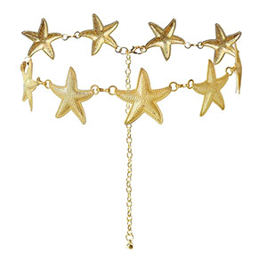 Catena per i fianchi stella marina oro