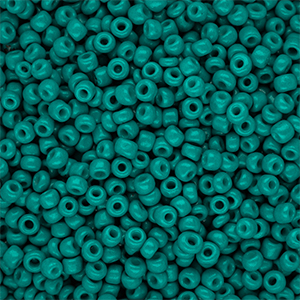 Perline di vetro rocailles 8/0 (3mm) verde ottanio