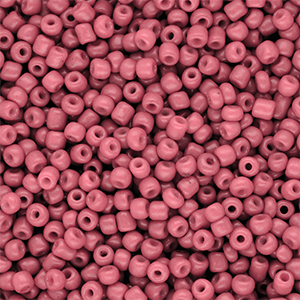 Perline di vetro rocailles 8/0 (3mm) rosa salmone