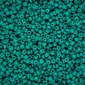 Perline di vetro rocailles 12/0 (2mm) verde ottanio