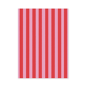 BY31&reg; Espositori bigiotteria in cartoncino linee rette rosso-rosa
