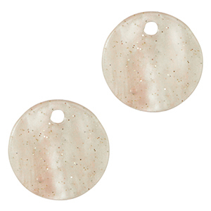 Pendenti in resina 12mm beige sabbia