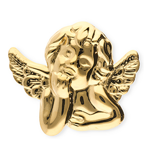 Broches accattivanti in acciaio inossidabile angelo oro