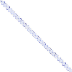 Perline sfaccettate 3x2mm rondella blu