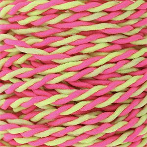 Filo elastico colorato 2.5mm rosa neon-giallo neon