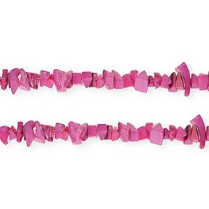 Perline di conchiglia chips viola magenta