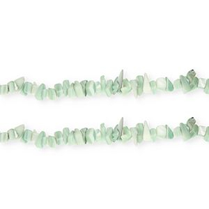 Perline di conchiglia chips verde chiaro