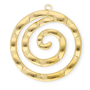 Ciondoli in acciaio inossidabile spirale oro