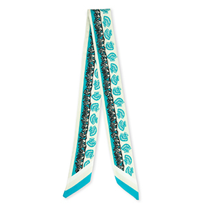 Bandana foulard con vita marina blu-blu turchese-verde chiaro