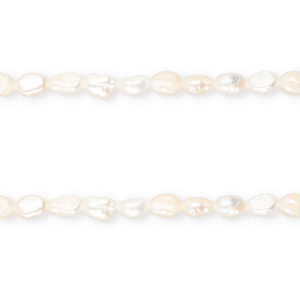 TQ Perle di acqua dolce pepita ovale 7-8mm bianco naturale