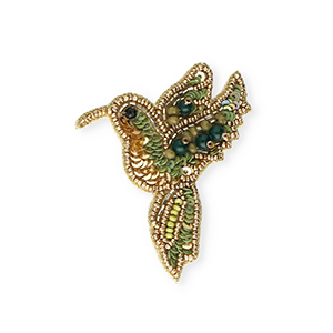 Spille colibr&igrave; oro-verde oliva-verde scuro
