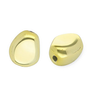 Perline in acrilico nugget oro
