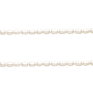 TQ Perle di acqua dolce chicco di riso 5x3 mm bianco naturale