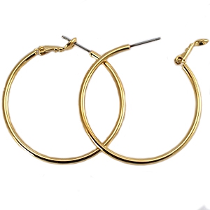 Componenti di metallo DQ orecchini a cerchio 30mm oro