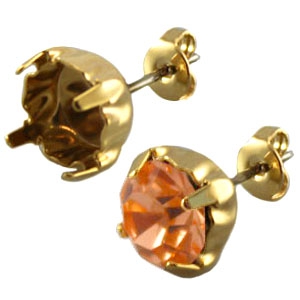 Perni DQ per chaton Swarovski SS39 oro