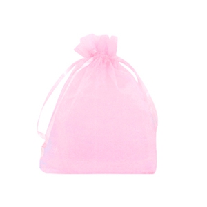 Sacchetti in organza 9x12 cm rosa