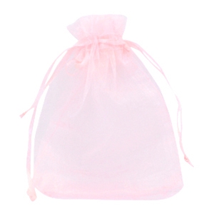 Sacchetti in organza 13x18 cm rosa