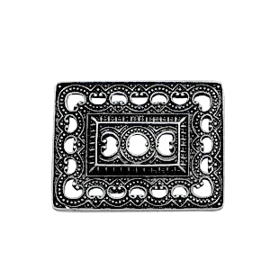 Ciondoli di metallo TQ rettangolo in stile boh&eacute;mien argento antico