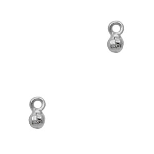 Ciondoli di metallo TQ campanellini 5 mm argento antico